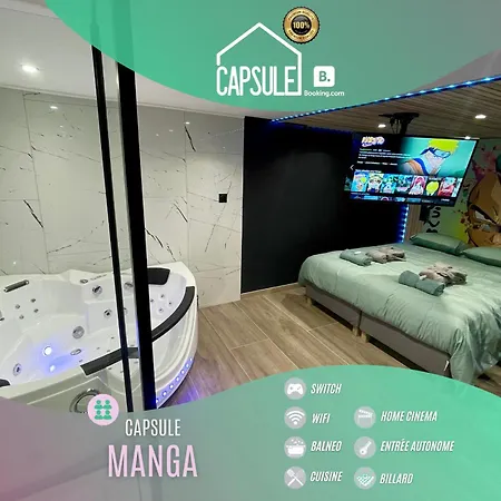 Capsule Manga - Jacuzzi - Billard - Nintendo Switch - Netflix Valenciennes Exterior photo
